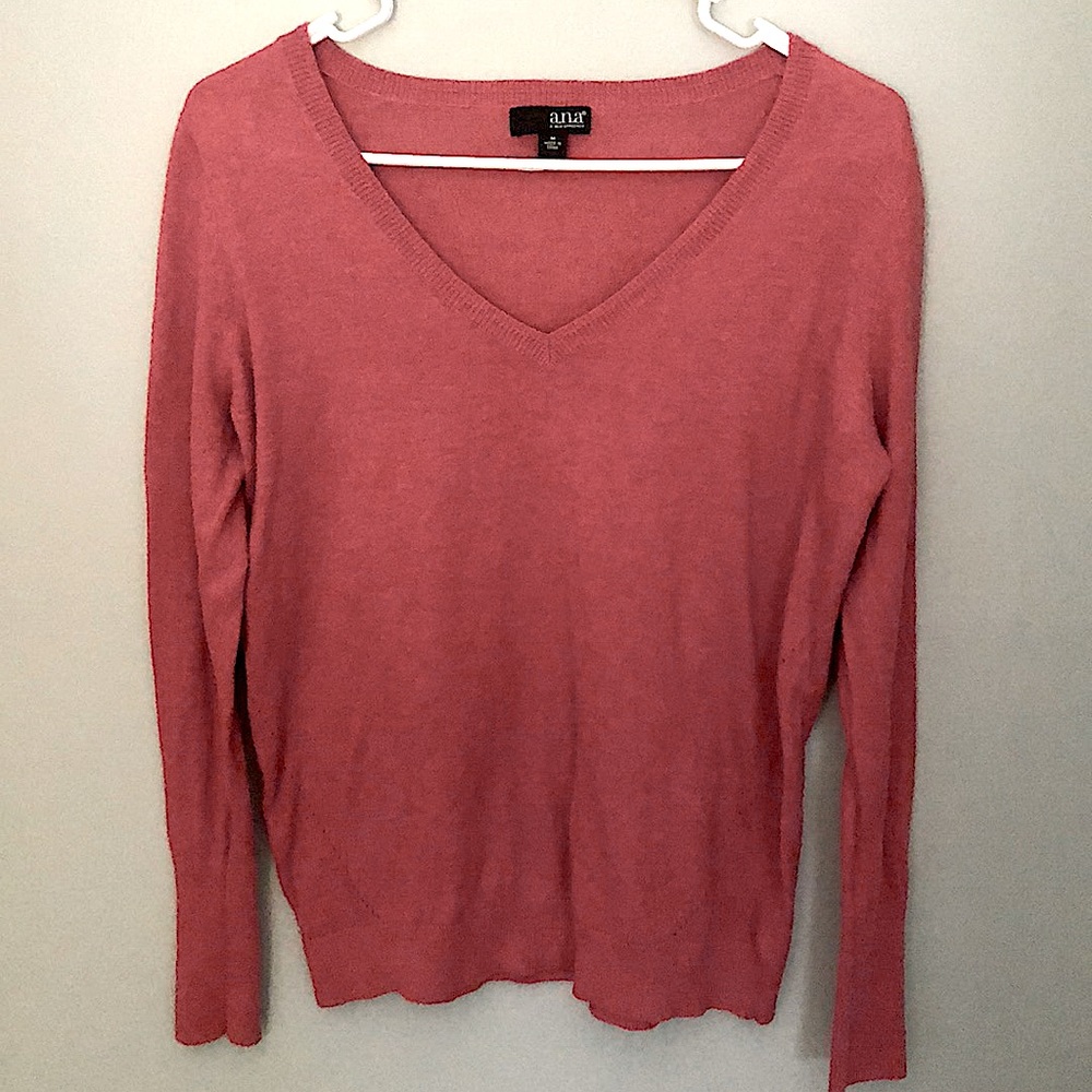 Red V-Neck Sweater